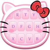 Pink kitty keyboard
