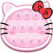 Pink kitty keyboard 10001002