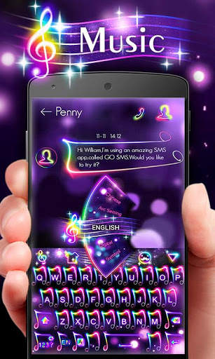 Music GO Keyboard Theme screenshot 1