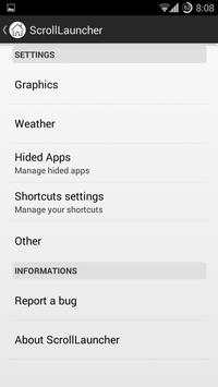 Scroll Launcher screenshot 3