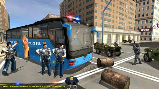 US Police Bus Transport Prison Break Survival Game screenshot 1