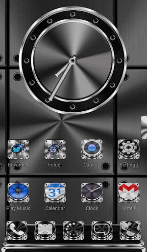 Next Launcher Theme Metalworks screenshot 1