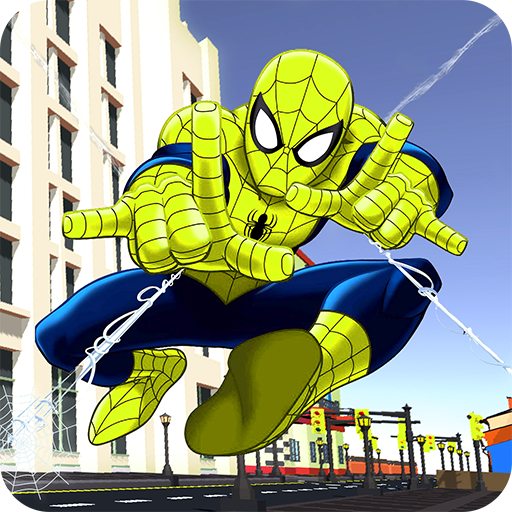 Incredible Flying Superhero Spider City Rescue icon