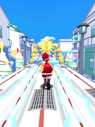 Subway Santa Princess Runner screenshot 5