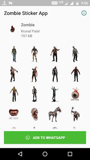 Zombie Sticker App (WAStickerApp) screenshot 1