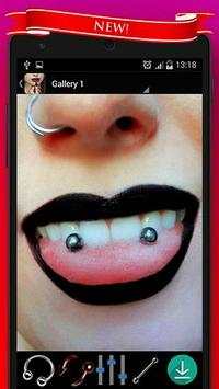 Piercing Camera Photo editor screenshot 3