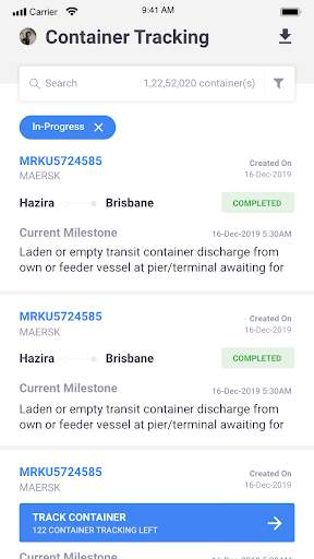 Tracking Freight - Container & Shipment Tracking screenshot 1