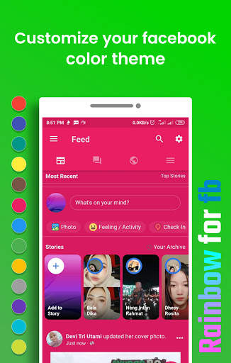 Rainbow For Facebook screenshot 2