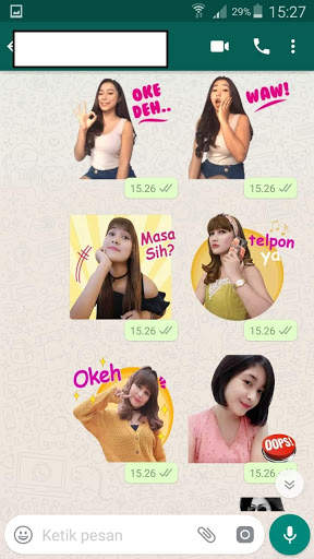 WA Sticker Cewe Cantik Seksi Lucu WAStickerApps screenshot 1