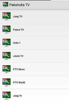 India Pakistan Live TV Channel स्क्रीनशॉट 2