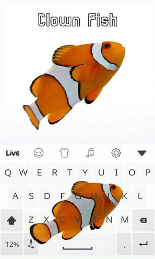 Clown Fish Live Keyboard Theme स्क्रीनशॉट 2