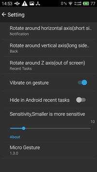 Micro Gesture Lite screenshot 2