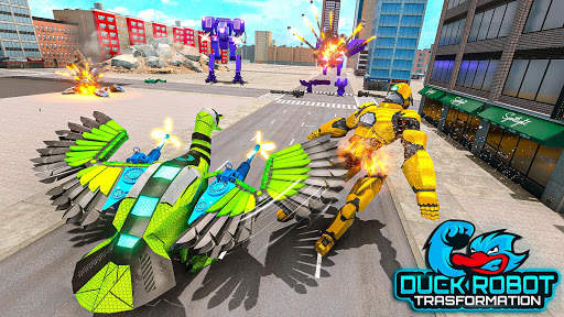 Duck Robot Car Transform: War Robot Games screenshot 2