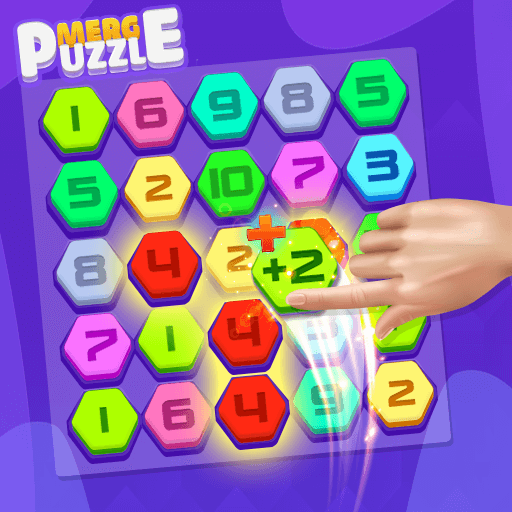 Merge numbers puzzle icon