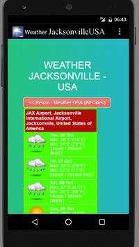 Weather Jacksonville USA screenshot 1