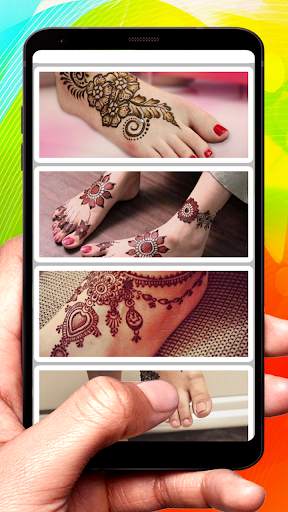 Foot Feet Leg Mehndi Designs Idea screenshot 3