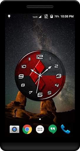 Red Clock Live Wallpaper screenshot 4