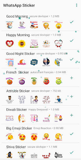 Sticker and Emoji for WhatsApp screenshot 1