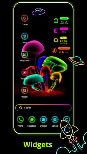 Neon Launcher screenshot 4