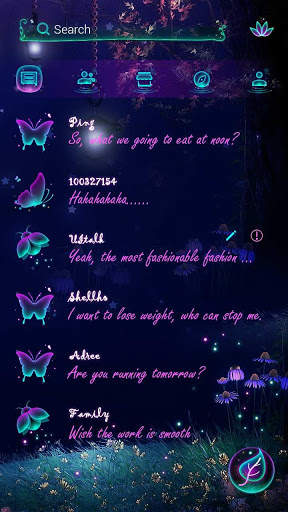 (FREE) GO SMS FAIRYLAND THEME screenshot 2