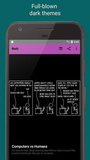 Boats offline browser for xkcd with dark themes screenshot 2
