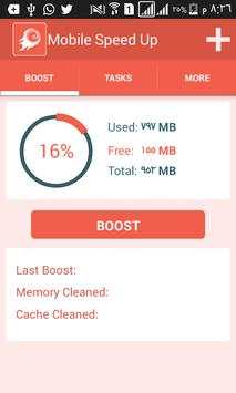 Mobile Speed Up - Ram Booster screenshot 2