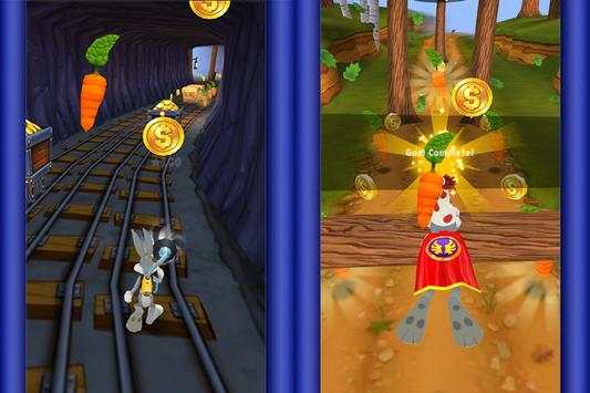 Bunny Jungle Toons - Dash Games Rabbit скриншот 3
