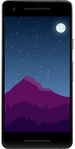 2D Mountain Landscape - Live Wallpapers screenshot 5