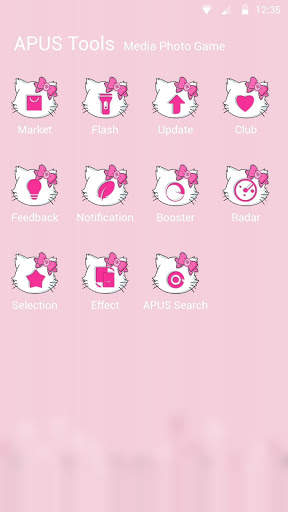 Beauty cat-APUS Launcher theme screenshot 3