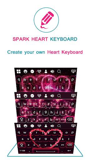Sparkling Heart Keyboard स्क्रीनशॉट 2