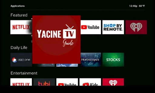 Yacine TV Live TV Apk App screenshot 1