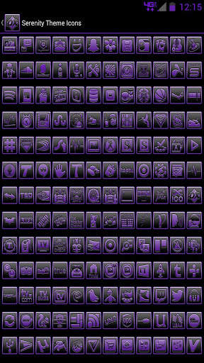 Serenity Launcher Theme Purple screenshot 16