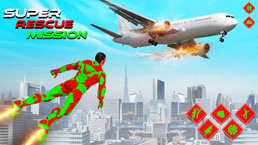 Flying Superhero Spider Games screenshot 1