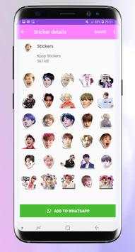 Stickers for whatsapp kpop - WAStickerApps Pro screenshot 4
