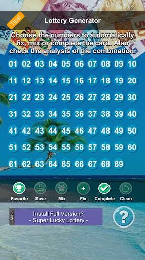 Pick (Daily) Lotto 6/5/4/3/2 screenshot 1