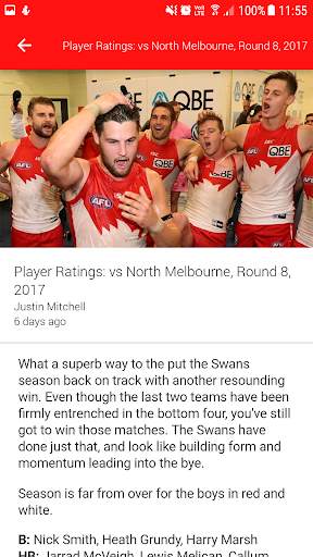 The Swans Blog App screenshot 4