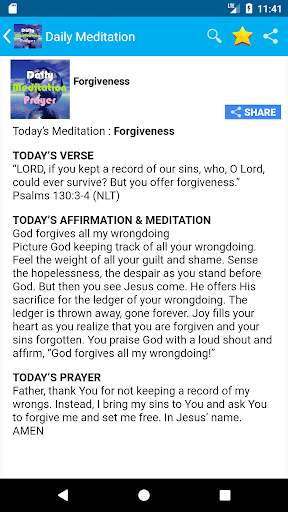 Daily Meditation and Prayer скриншот 2