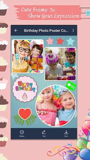 Birthday Photo Poster Collage screenshot 1