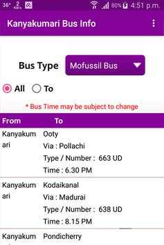 Kanyakumari Bus Info screenshot 7