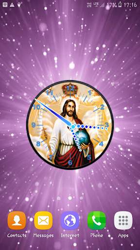 Lord Jesus Clock Live Wallpaper screenshot 1