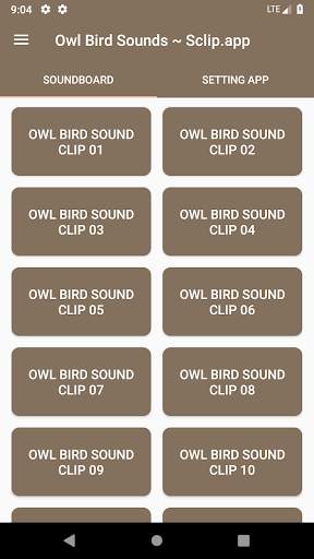 Owl Bird Sound Collections ~ Sclip.app screenshot 1