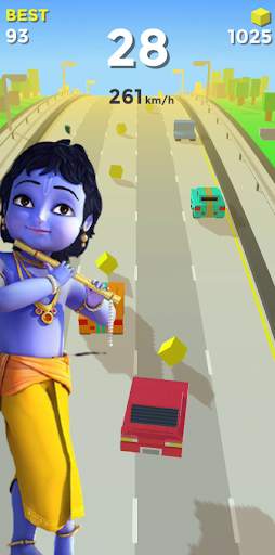 Krishna game : Krishna car racing game 1 تصوير الشاشة