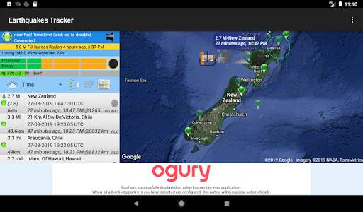 Earthquakes Tracker скриншот 9