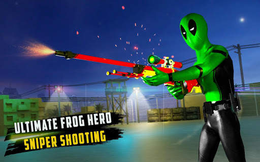 Frog Ninja Hero City Rescue Superhero Games screenshot 7