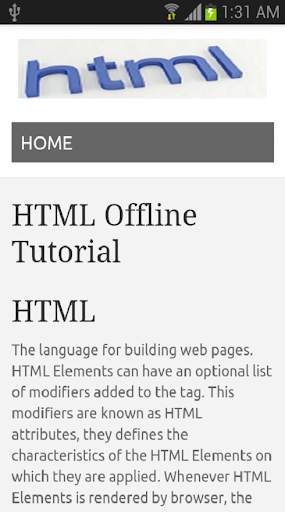 HTML-W3School Offline screenshot 2