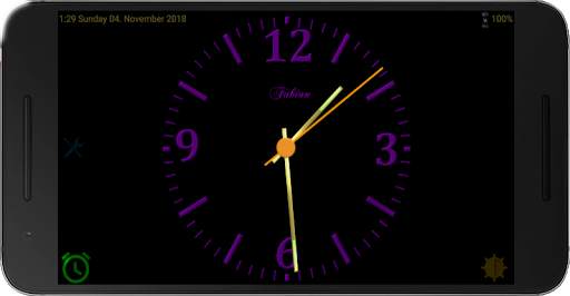 Nice Night Clock with Alarm and Light - no Ads screenshot 8