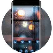 Raindrop theme for neon window icon