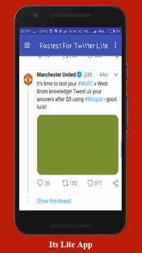 Fastest For Twitter Lite screenshot 2
