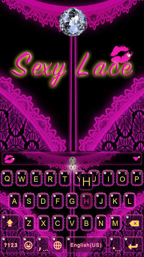 Sexy Lace Kika Keyboard Theme screenshot 1