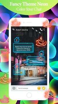 Neon Theme Colors SMS - Color Message screenshot 4
